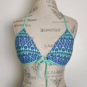 Aztec Triangle String Bikini Top